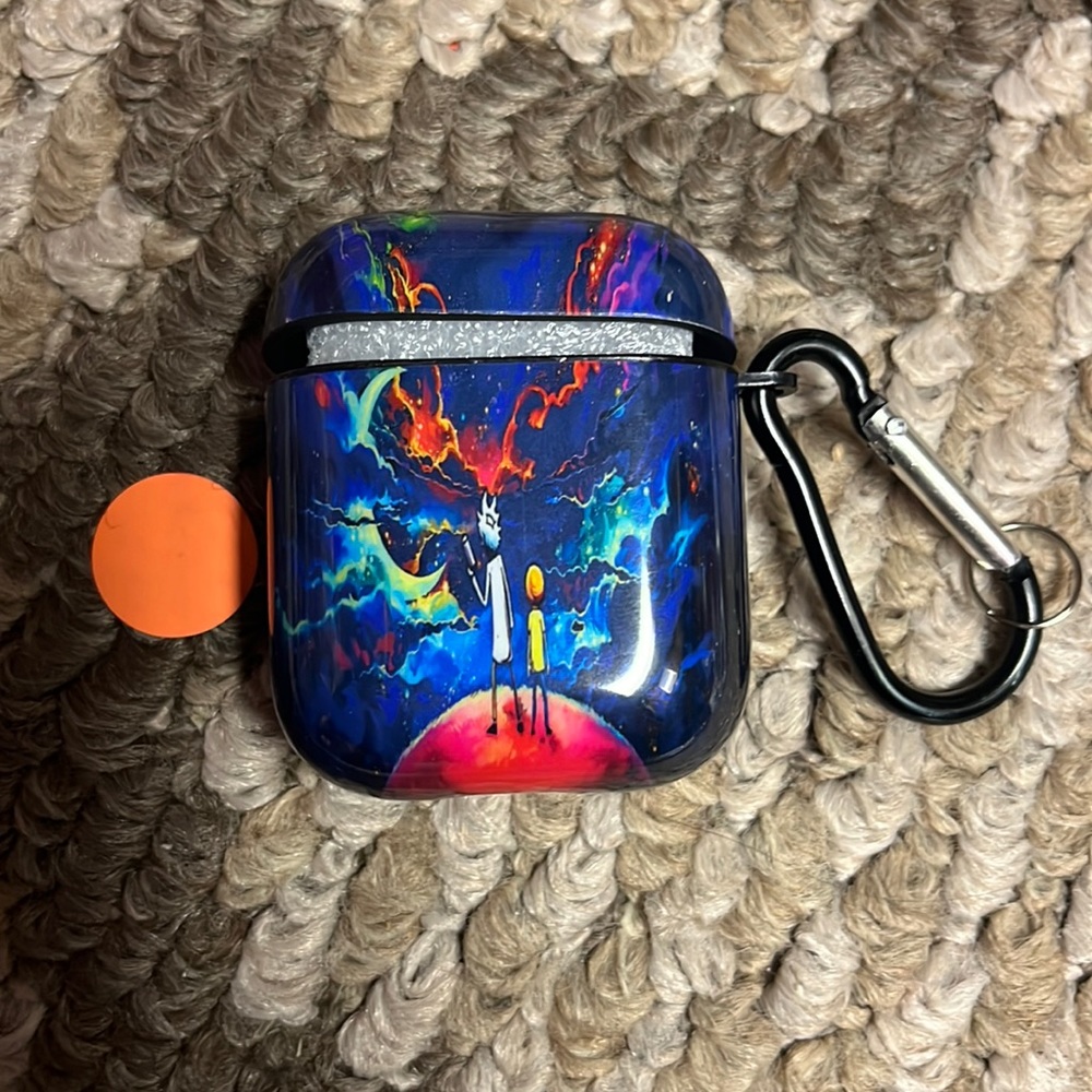 5for$10 Rick and Morty generation one and two Apple AirPods case - Space